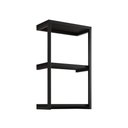 Ver imagem 2 de Nicho De Parede Industrial 3 Prateleiras Milão - Preto