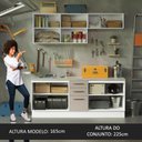 Ver imagem 6 de Kit com 2 Balcões e 2 Armários Aéreos Multiuso 200cm Agata Madesa