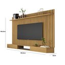 Ver imagem 3 de Painel Ripado Classic 1.8 + Nicho 1.8 p/ TV até 75'' Cumaru - Giga Móveis