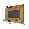 Painel Ripado Classic 1.8 + Nicho 1.8 p/ TV até 75'' Cumaru - Giga Móveis - 3