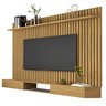 Painel Ripado Classic 1.8 + Nicho 1.8 p/ TV até 75'' Cumaru - Giga Móveis - 2
