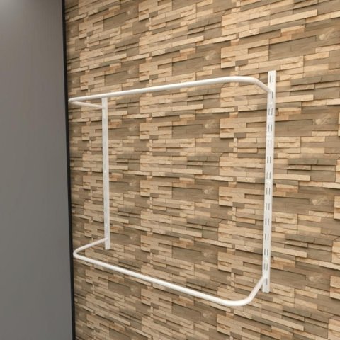 Arara de Roupas Closet Quarto com 4 Peças Regulável 100x100 Cm Cor Branco Modelo Clst1p28