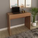 Ver imagem 2 de Escrivaninha/Mesa Escritório 90cm com 1 Gaveta Multimóveis CR25261 Amêndoa
