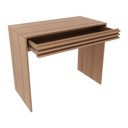 Ver imagem 4 de Escrivaninha/Mesa Escritório 90cm com 1 Gaveta Multimóveis CR25261 Amêndoa