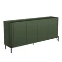 Ver imagem 2 de Buffet Mdf com Gaveta e Porta Lisa L180 X A81,5cm Musgo/preto F831l