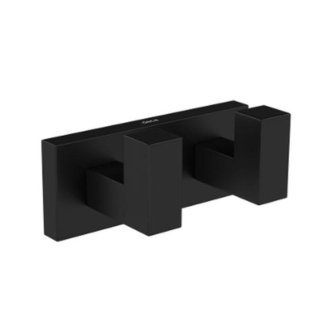 Cabide Duplo Deca Quadratta Black Matte 2062.BL83.MT