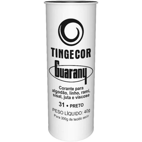 Corante para Roupa Guarany 40 G N31 Preto 1 Unidade por Pacote