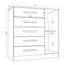 Ver imagem 7 de Guarda Roupa Casal Porto 8 Portas 4 Gavetas com Cômoda Sapateira Milão e Armário Multiuso 2
