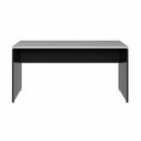 Ver imagem 4 de Escrivaninha Escritório 140cm X 70cm Pés Painel F5 Office Cor:cinza Sagrado com Preto