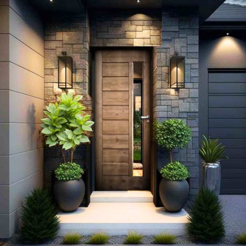 Folha de Porta de Madeira 210x82cm Bbv Eco Uniportas 