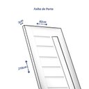 Ver imagem 4 de Folha de Porta de Madeira 210x82cm Bbv Eco Uniportas Marrom