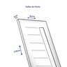 Folha de Porta de Madeira 210x82cm Bbv Eco Uniportas  - 4