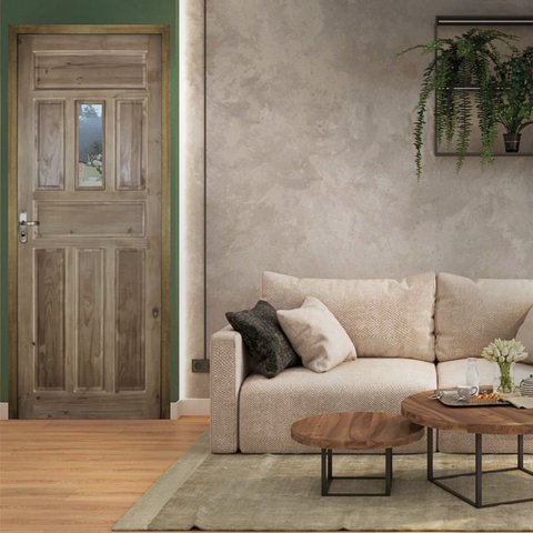 Folha de Porta de Madeira 210x82cm Postigo Eco Uniportas 