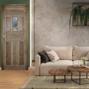 Folha de Porta de Madeira 210x82cm Postigo Eco Uniportas