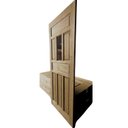 Ver imagem 2 de Folha de Porta de Madeira 210x82cm Postigo Eco Uniportas 