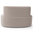 Ver mais imagens de Sofá 2 Lugares 140cm Orgânico para Sala de Estar Living Larissa L02 Bouclê Creme - Lyam Decor