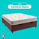 Ver imagem 4 de Conjunto Cama Box Bau Blindado Casal + Colchão D20 D20 Inducol