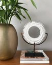 Ver imagem 2 de Peça Decorativa em Resina e Metal Branca 28,5cm SS0137 BTC