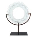 Ver imagem 1 de Peça Decorativa em Resina e Metal Branca 28,5cm SS0137 BTC
