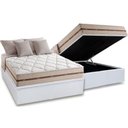 Ver imagem 1 de Cama Box Baú Casal: Colchão Molas Ensacadas Anjos MasterPocket Classic + Base CRC Courano White(138x