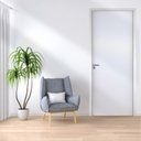 Ver imagem 1 de Kit Porta de Madeira 210x92cm Batente 15cm Lisa Primer Uniportas Abertura Esquerda