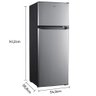 Geladeira Refrigerador Hq Defrost 230 Litros Preto/inox Hq-230rdf 220v - 3