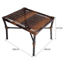 Ver imagem 6 de Conjunto de Mesa de Centro e 2 Cadeiras Ônix para Área Externa
