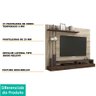 Painel para Tv até 50" Kiev Ciello Móveis Rústico/Café - 3