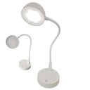 Ver imagem 1 de Luminaria Abajur de Mesa Led 3 Tons Touch Flexivel Bateria Recarregavel Usb Sala Quarto Cabeceira Tr