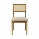 Ver imagem 3 de Conjunto de 2 Cadeiras Bel em Madeira Maciça, Encosto Anatômico com Tela em Ratan