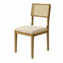 Ver imagem 2 de Conjunto de 2 Cadeiras Bel em Madeira Maciça, Encosto Anatômico com Tela em Ratan