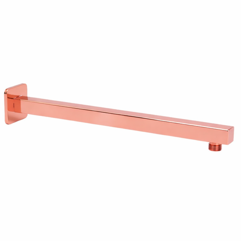 Braço para Ducha Chuveiro de Parede Gás Solar Banheiro Piscina Rose-gold Brilhante Metal Premium
