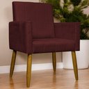 Ver mais imagens de Poltrona Decorativa Mari - Bordô Suede