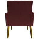 Ver imagem 3 de Poltrona Decorativa Mari - Bordô Suede