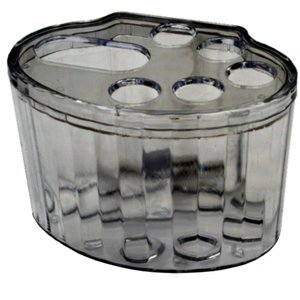 Porta Pasta e Escova de Dentes Fumê - 154f - Daivak Porta Pasta/escova Dente Fume Daivak
