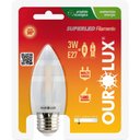Ver imagem 3 de Lâmpada Superled Filamento Vela de 3 Watts e 2700k - 20206 - Ourolux