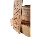 Ver imagem 2 de Kit Porta de Madeira 210x82cm Batente 18cm Spazio Eco Uniportas Abertura Esquerda Marrom