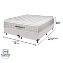 Ver imagem 3 de Cama Box Branco e Colchão Queen Presidencially Molas Ensacadas Unique