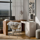 Ver imagem 3 de Penteadeira Escrivaninha de Canto com Espelho Star Off White