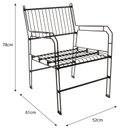 Ver imagem 3 de Poltrona para Jardim Aramada 78x61x52cm Niva
