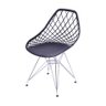 Cadeira Jenny em Polipropileno com Base Cromada - Várias Cores - Preta - 1