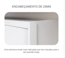 Ver imagem 5 de Guarda Roupa Sollo com Espelho 100%mdf - Novo Horizonte