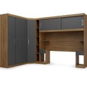 Ver imagem 2 de Conjunto para Quarto com Guarda Roupa Modular Gênova Plus