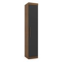Ver imagem 5 de Guarda Roupa Casal Modulado 5 Peças 6 Portas Ipê Wood/Grafite Gênova Plus Cinza