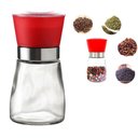 Ver imagem 1 de Moedor de Pimenta e Sal Manual Portátil 160ml Vidro Plástico FRG0375 Vermelho Frigopro