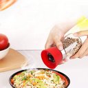 Ver imagem 2 de Moedor de Pimenta e Sal Manual Portátil 160ml Vidro Plástico FRG0375 Vermelho Frigopro