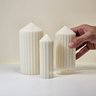 Kit de Velas Decorativas com Linhas Retas e Design Clássico e Atemporal - 4