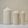 Kit de Velas Decorativas com Linhas Retas e Design Clássico e Atemporal - 2