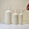 Kit de Velas Decorativas com Linhas Retas e Design Clássico e Atemporal - 5