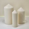 Kit de Velas Decorativas com Linhas Retas e Design Clássico e Atemporal - 3